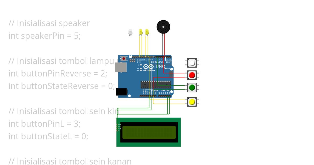 Projek Lampu Sein & Lampu Mundur simulation