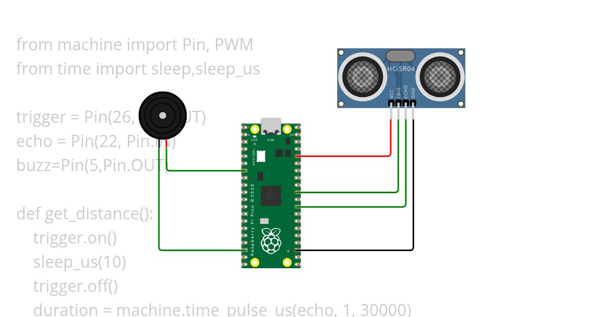 BLIND STICK using ultrasonic and buzzer simulation