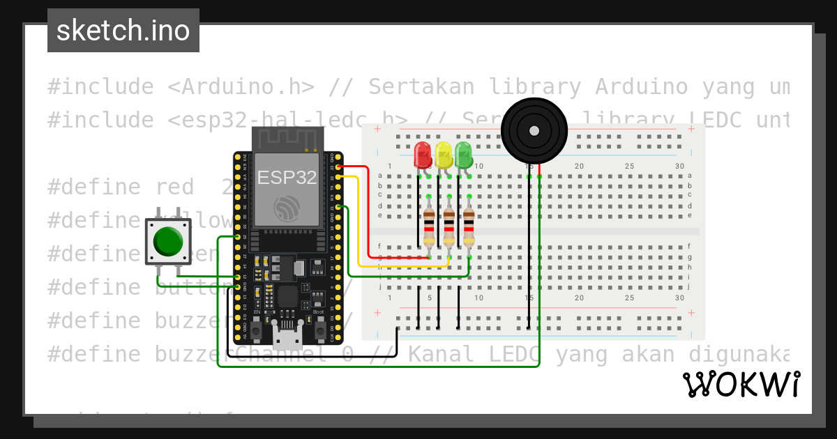 Simulasi 4 bilqis sofiana wokwi esp32 stm32 arduino simulator