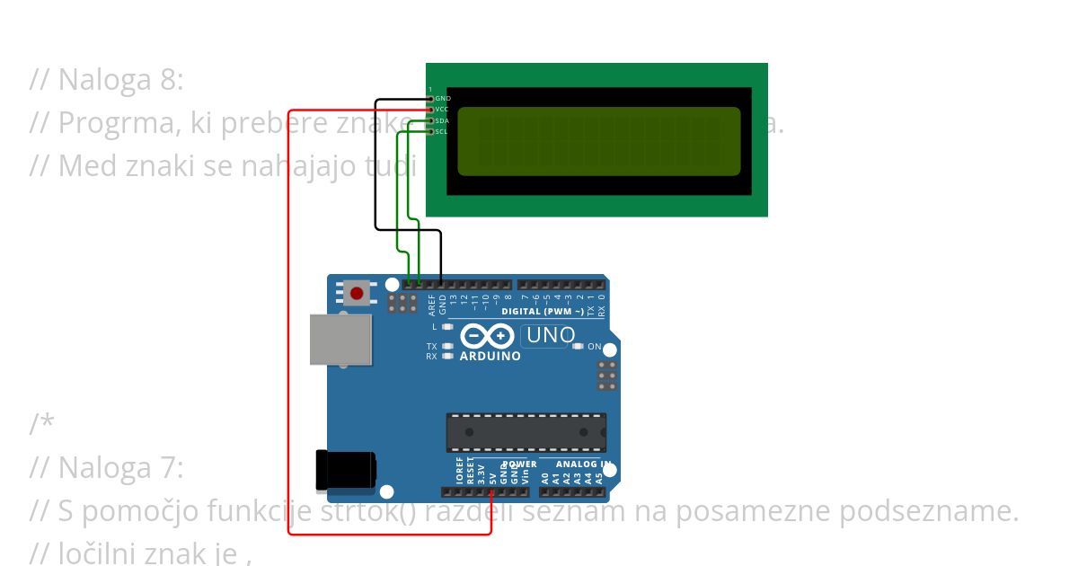 Seznam + LCD simulation