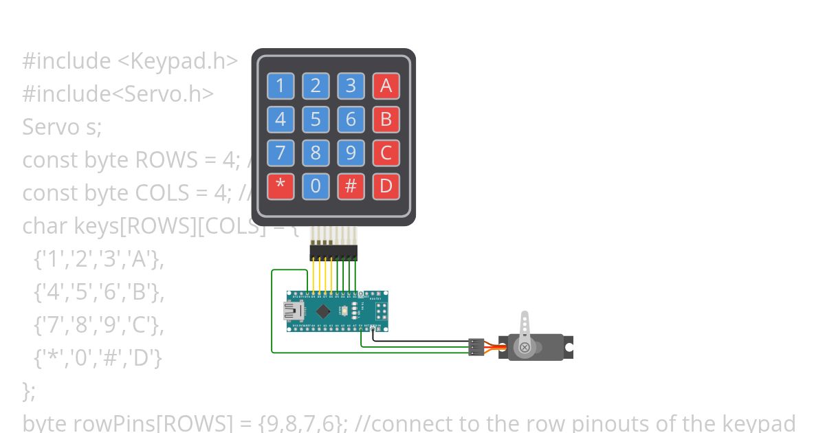 keypad_nano_servo simulation