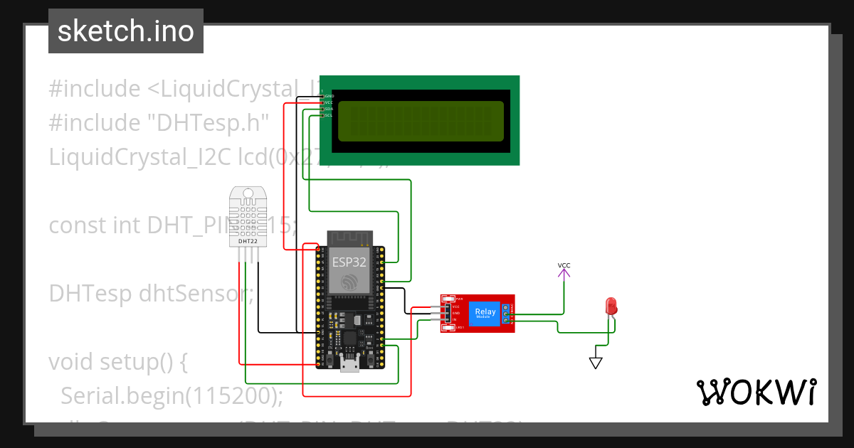 DHT22 - Wokwi ESP32, STM32, Arduino Simulator