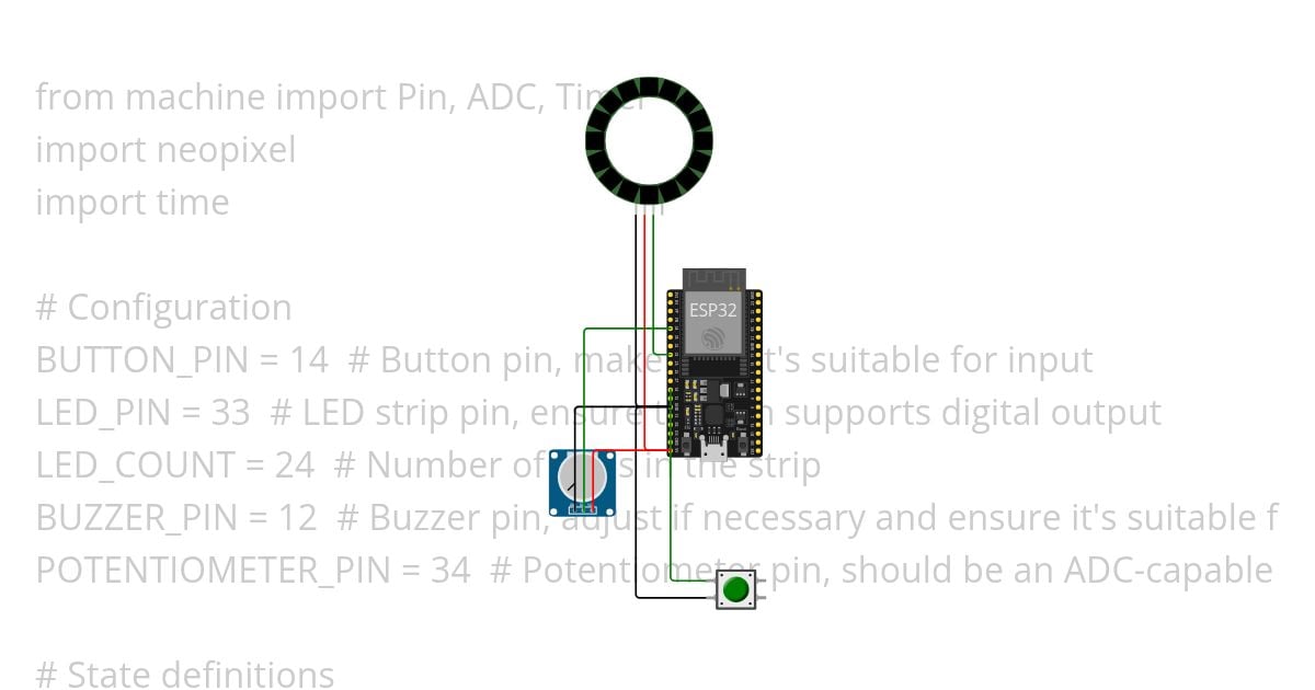 esp32-micropython-ssd1306 led ring uPycraft Copy (3) simulation