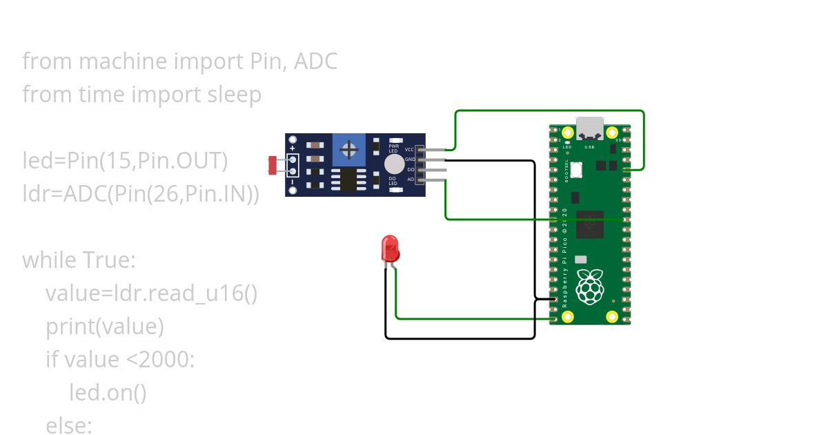 AUTOMATIC STREET LIGHT CONTROL BY IDR BY BALAJI simulation