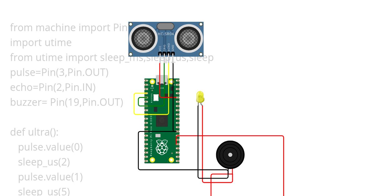 BLIND STICK USING ULTRASONIC SENSOR BY BALAJI simulation