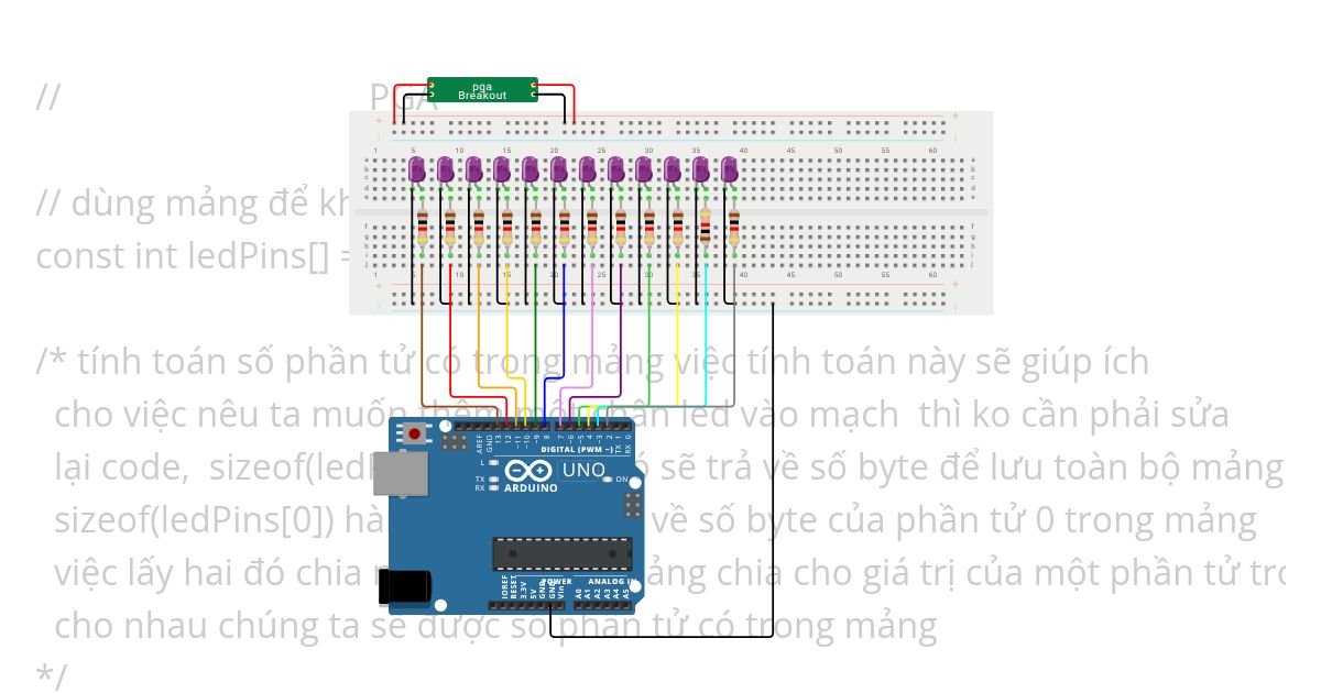 Hiêu ứng led  simulation