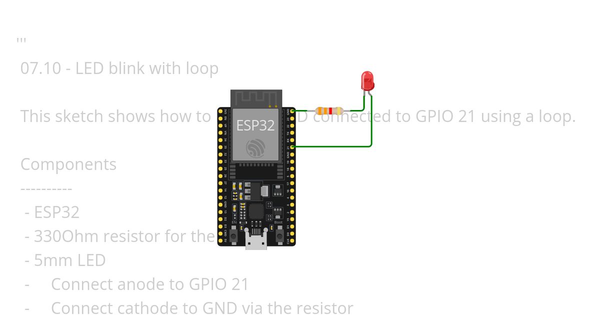 1. LED Blinking  simulation