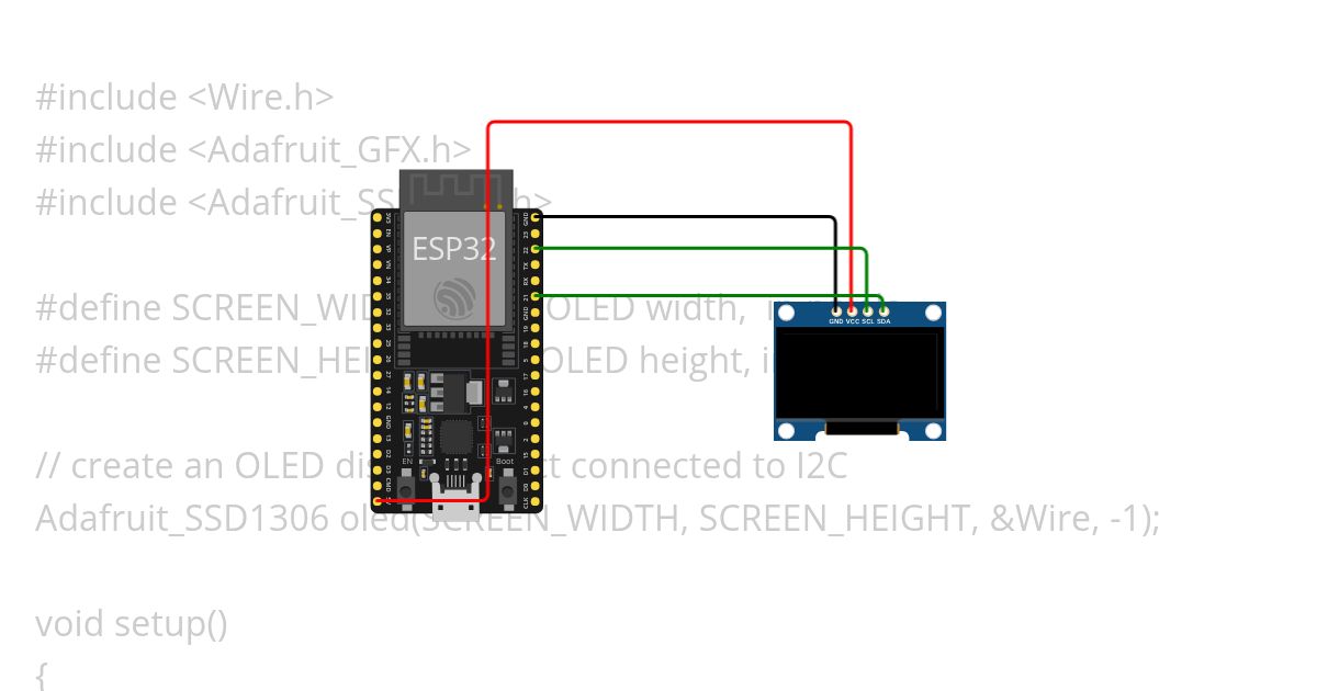 SSD1306 simulation