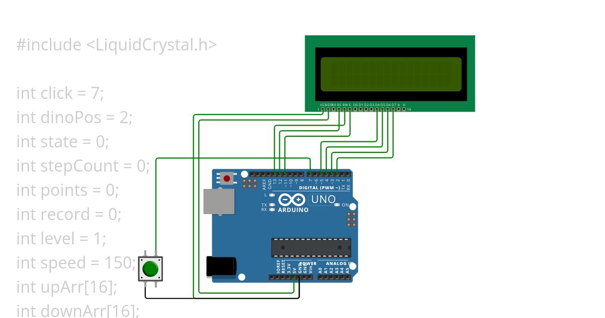 LCD_Dinosaur simulation