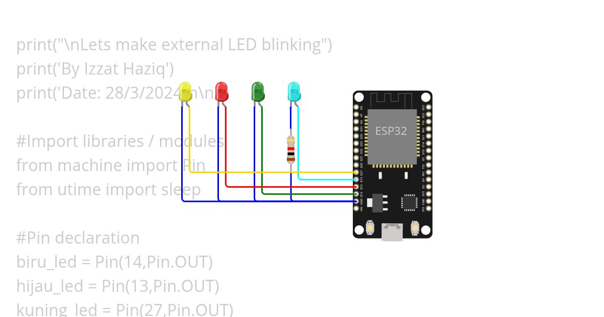 External LED Blinking Copy (2) simulation