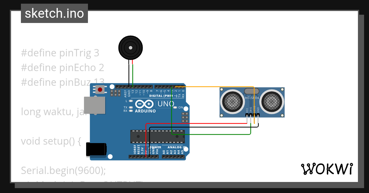 sensor parkir - Wokwi ESP32, STM32, Arduino Simulator