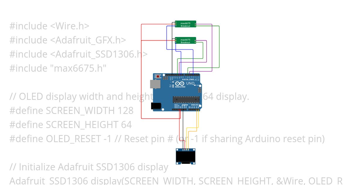 Multiple Termopar MAX6675 with a display simulation