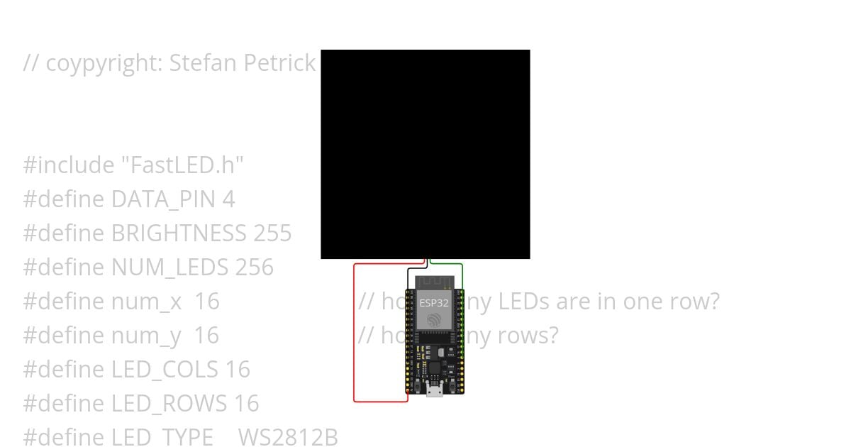 Animartrix ESP32 example simulation