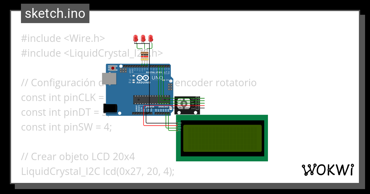 encoder lcd 24x4 V4-SUB MENU ORIGINAL - Wokwi ESP32, STM32, Arduino ...