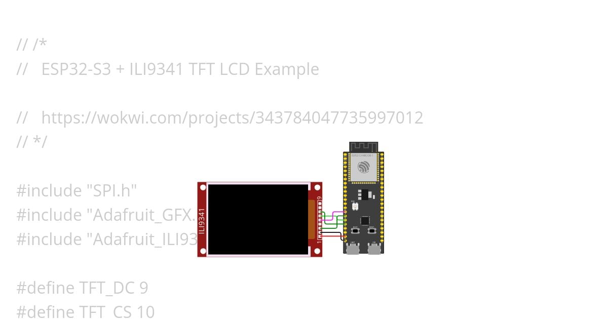 EPS32-S3 TFT simulation