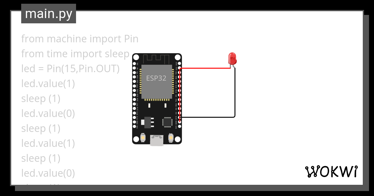 Faire Clignoter Une Led Fois Wokwi Esp Stm Arduino Simulator