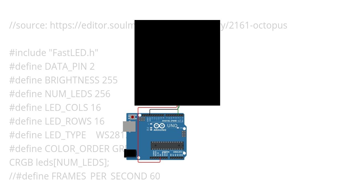 Fastled example project simulation