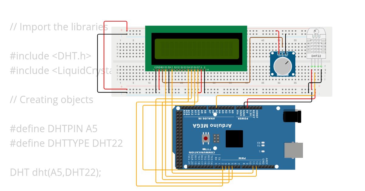 Arduino Meteorological Station simulation