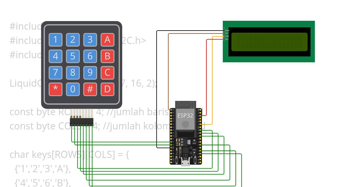 TOPIK 4.1 AGUNG FATONI MENAMPILKAN input keypad pada lcd 16x2 simulation