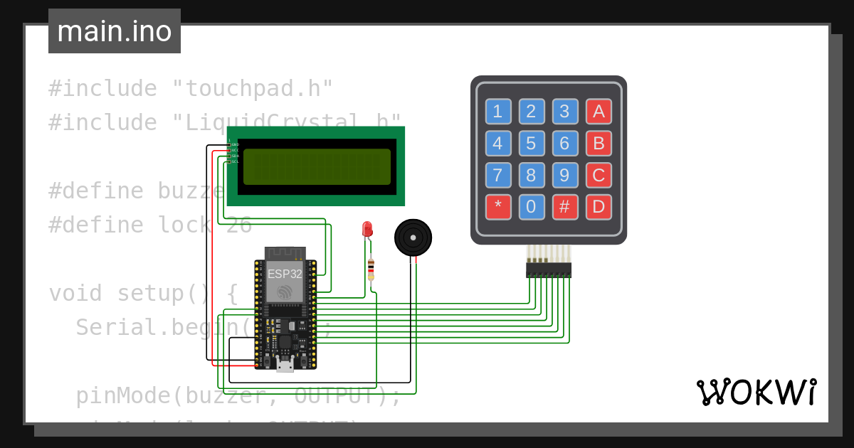 Lcd wokwi esp32 stm32 arduino simulator