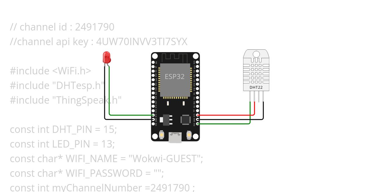 Sending data to ThingSpeak simulation