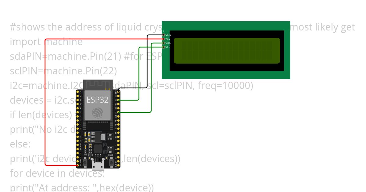 i2clcd simulation