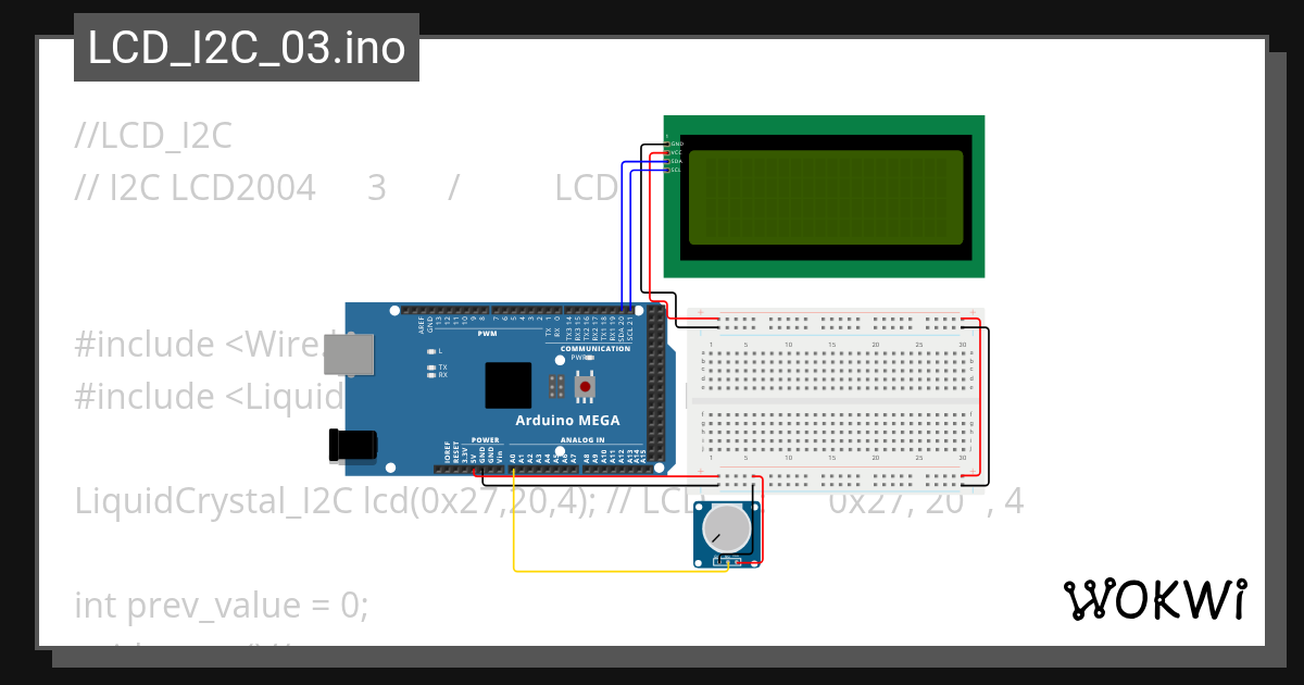 LCD_I2C_03 - Wokwi ESP32, STM32, Arduino Simulator