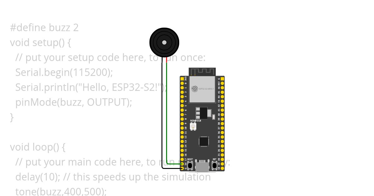 Buzzer base simulation