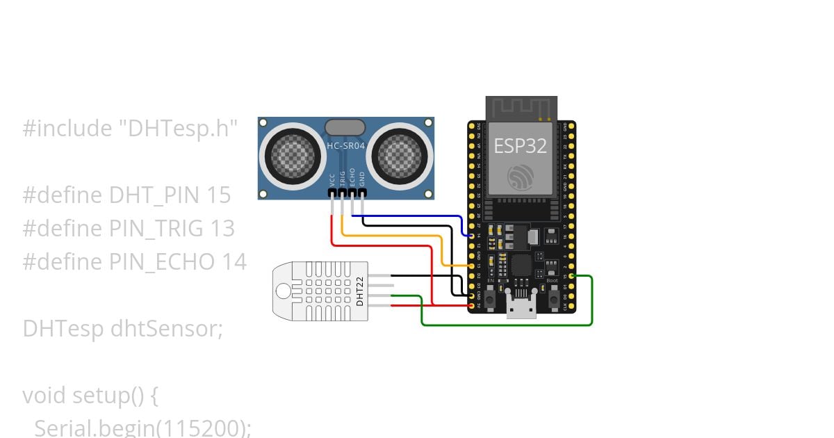 Digital Sensor - DHT & Ultrasonik simulation