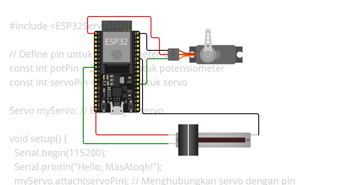 Servo with Potensio - MySkill simulation
