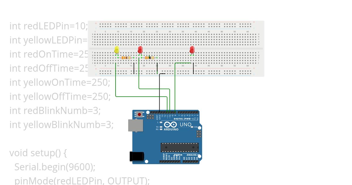 Alternate Red Yellow BlinkWith Serial Monitoring  Copy3 strings simulation