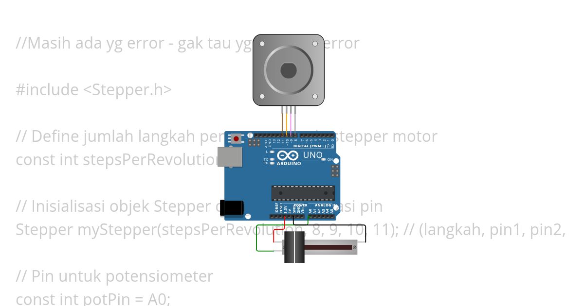 Steppermotor with Potensio - MySkill simulation