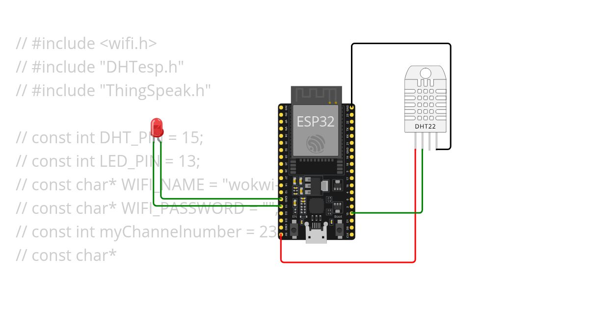 DHT22 wifi output simulation