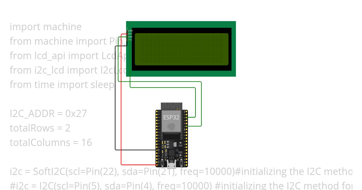 uPython_custom char I2C LCD  simulation