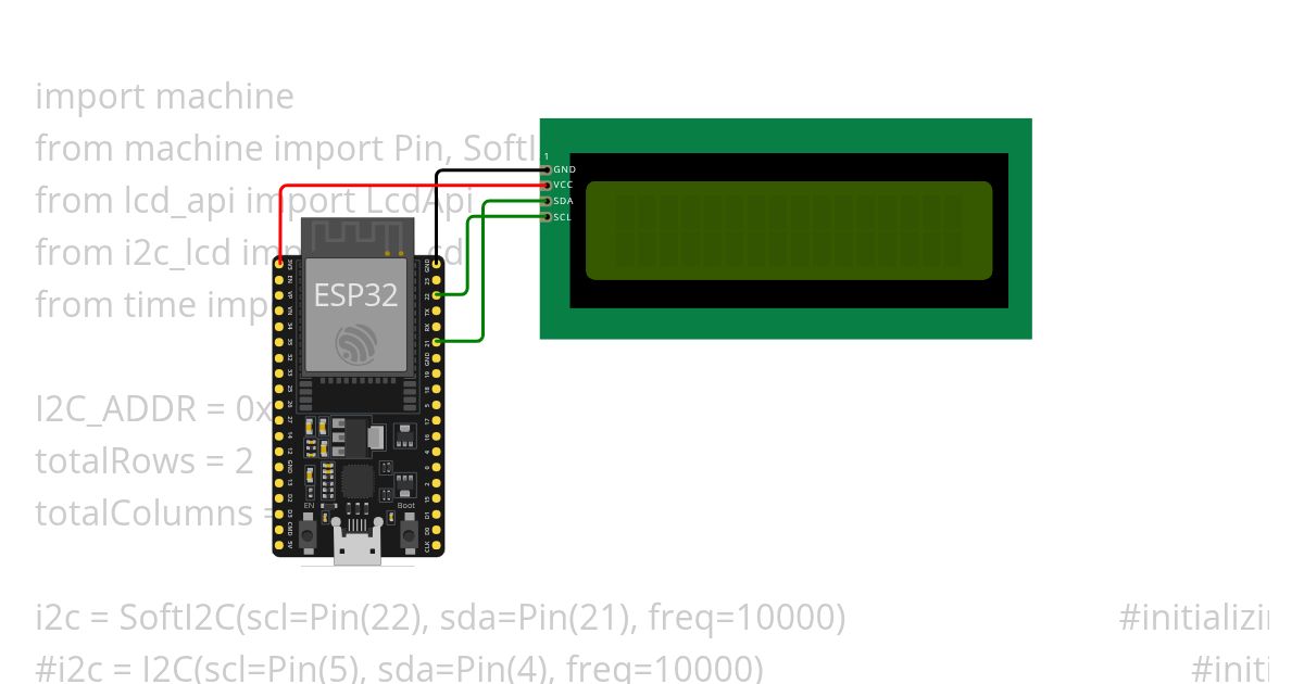 I2C LCD main m simulation