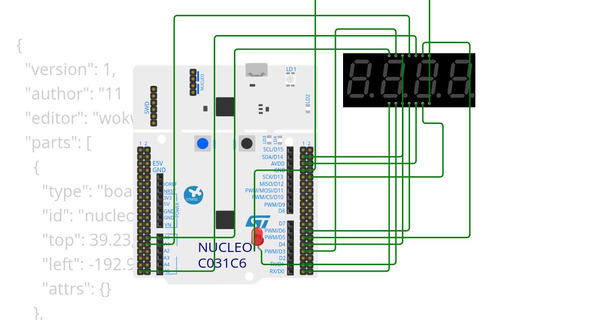 4 digit 7 segment simulation