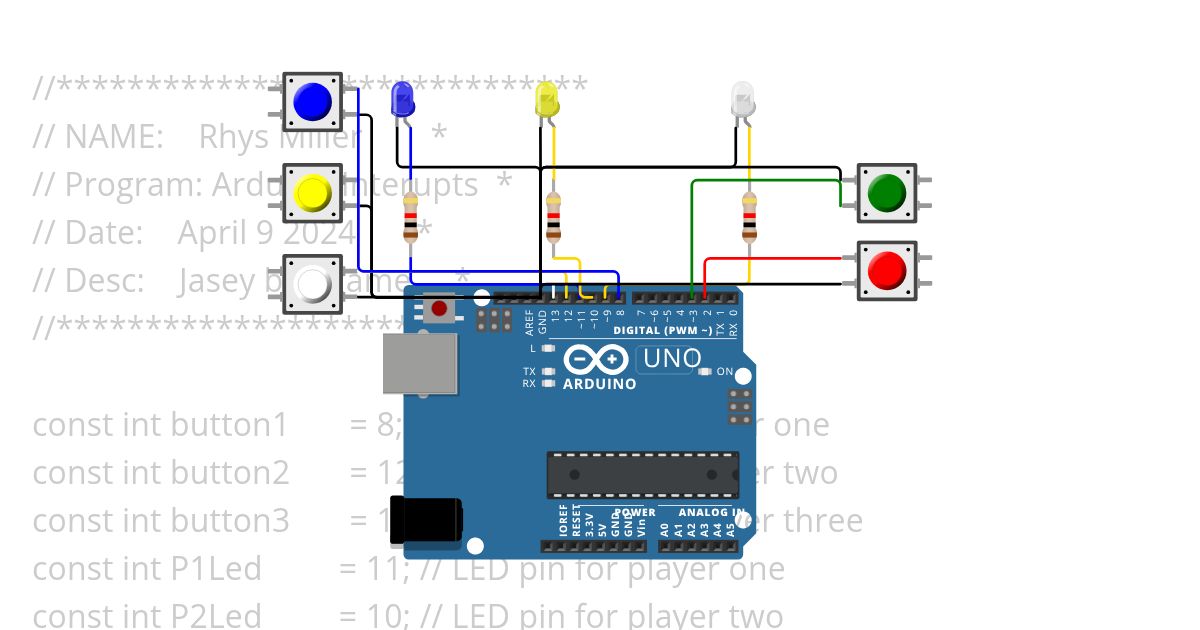 Arduino Interrupts (good) simulation