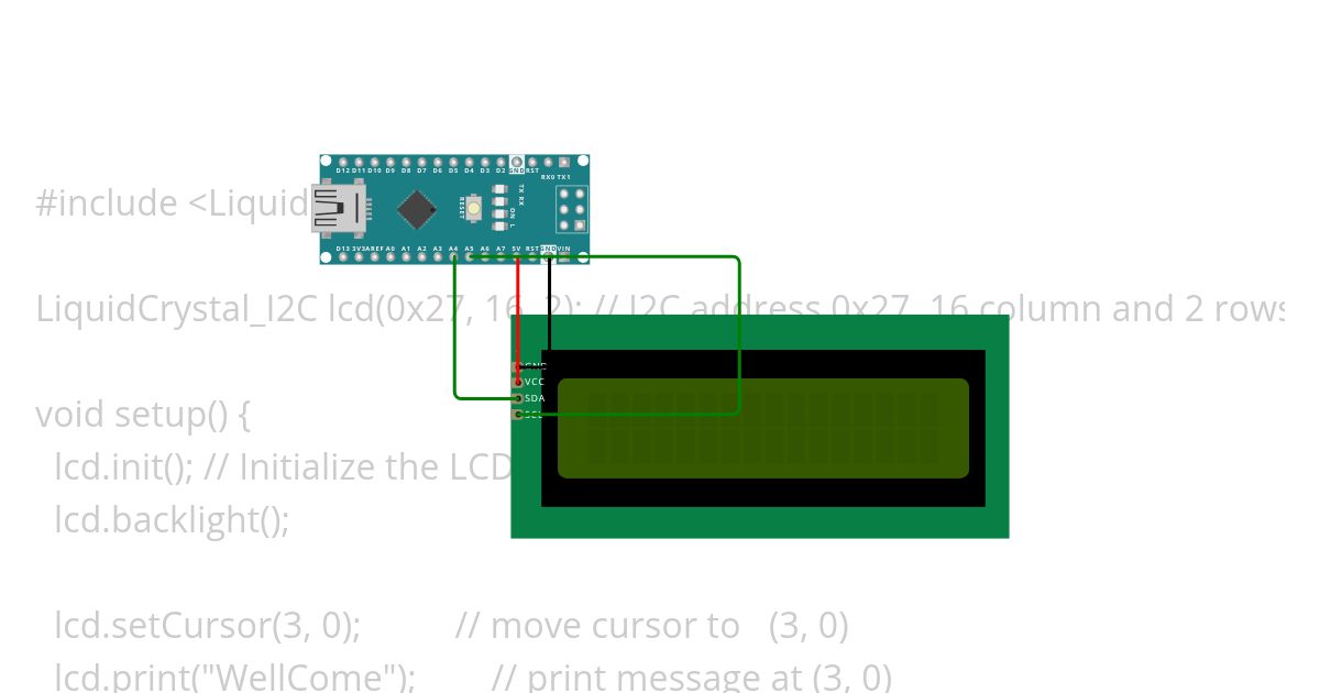 lcd ic2  simulation