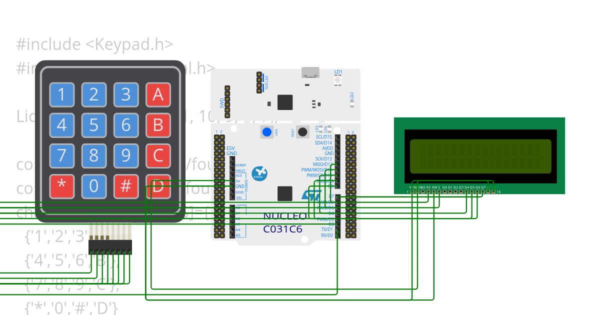 stm32_keypad simulation