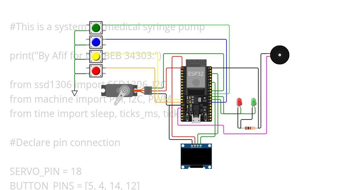 medical syringe pump afif simulation