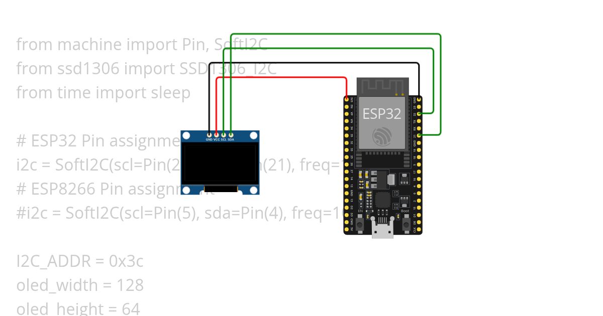 upython Oled simulation