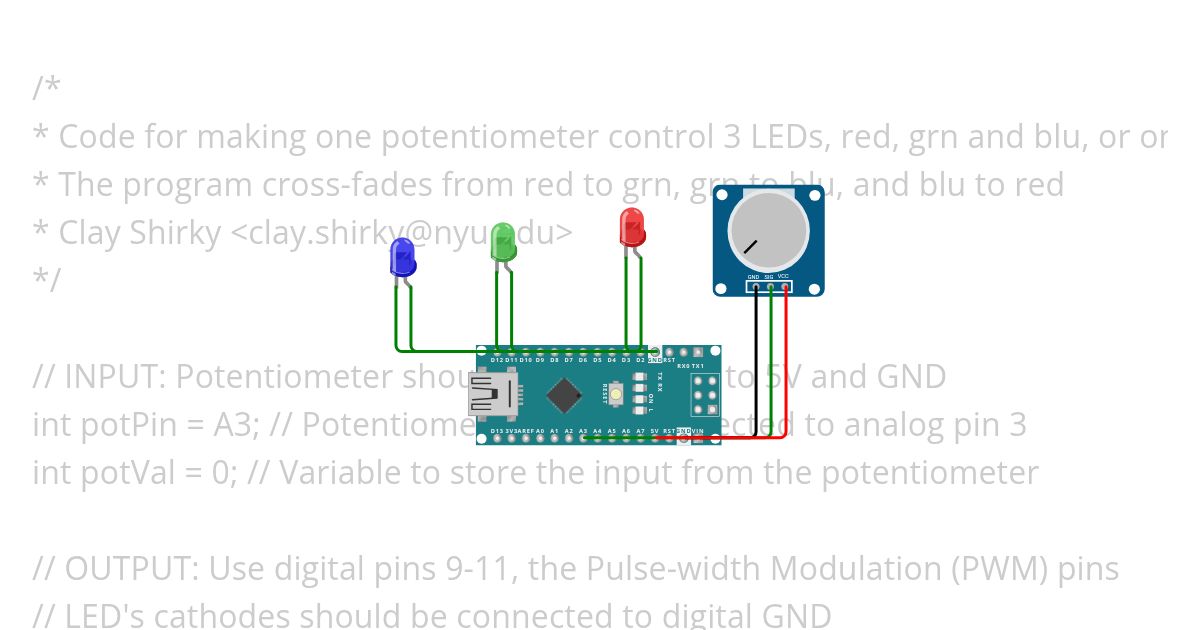 potentiometer  simulation