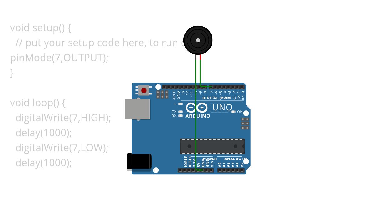 buzzer with arduino simulation