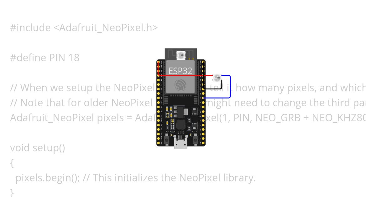 P17 Neopixel simulation