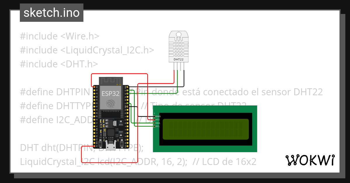 DHT22 - Wokwi ESP32, STM32, Arduino Simulator
