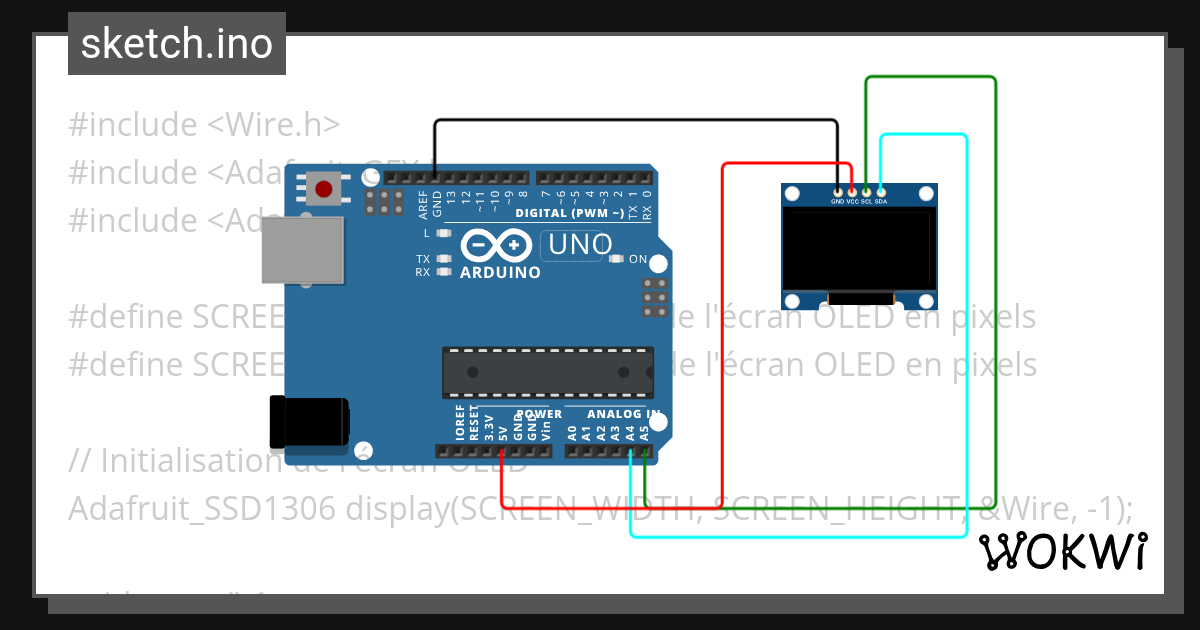 arduino_oled_i2c - Wokwi ESP32, STM32, Arduino Simulator