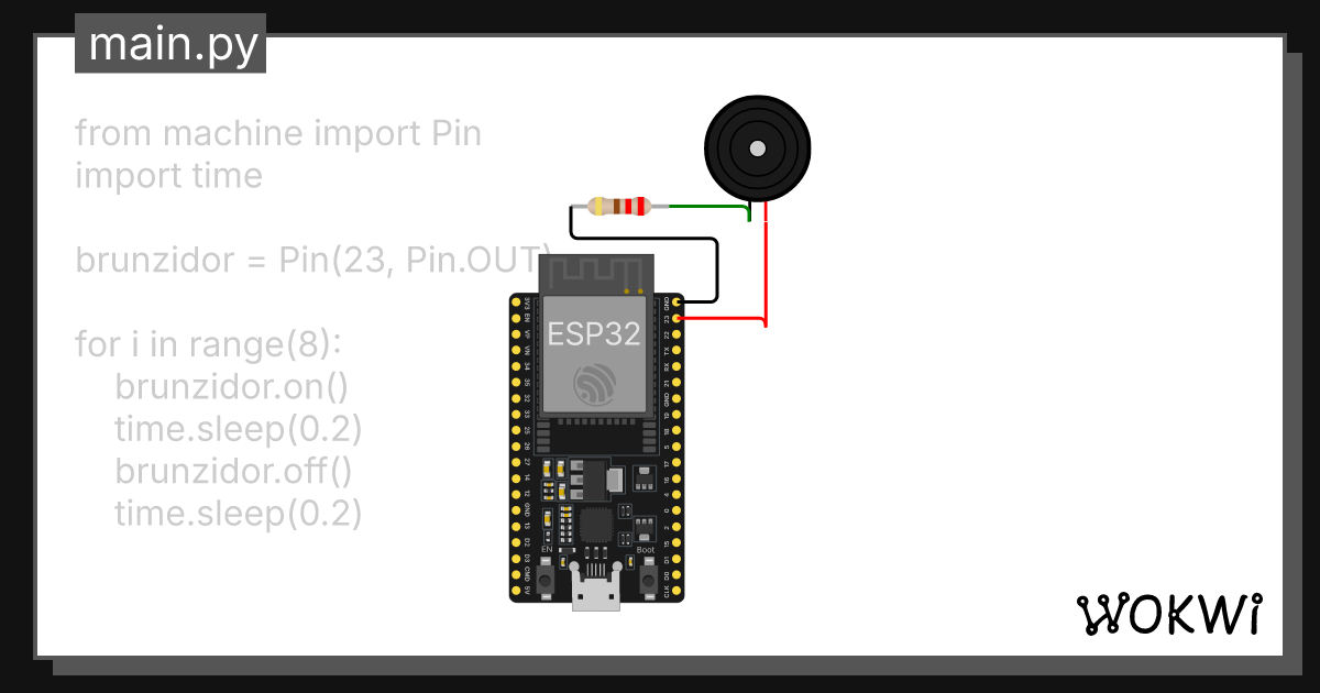 brunzidor - Wokwi ESP32, STM32, Arduino Simulator