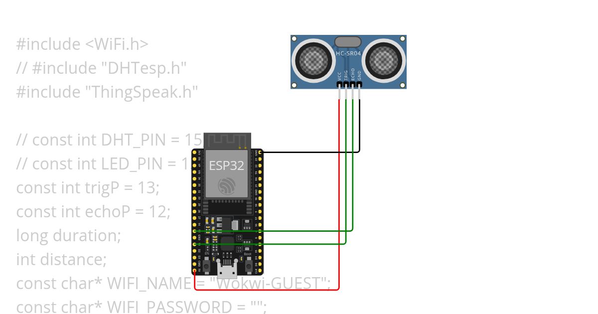 ultrasonic succ with wifi simulation