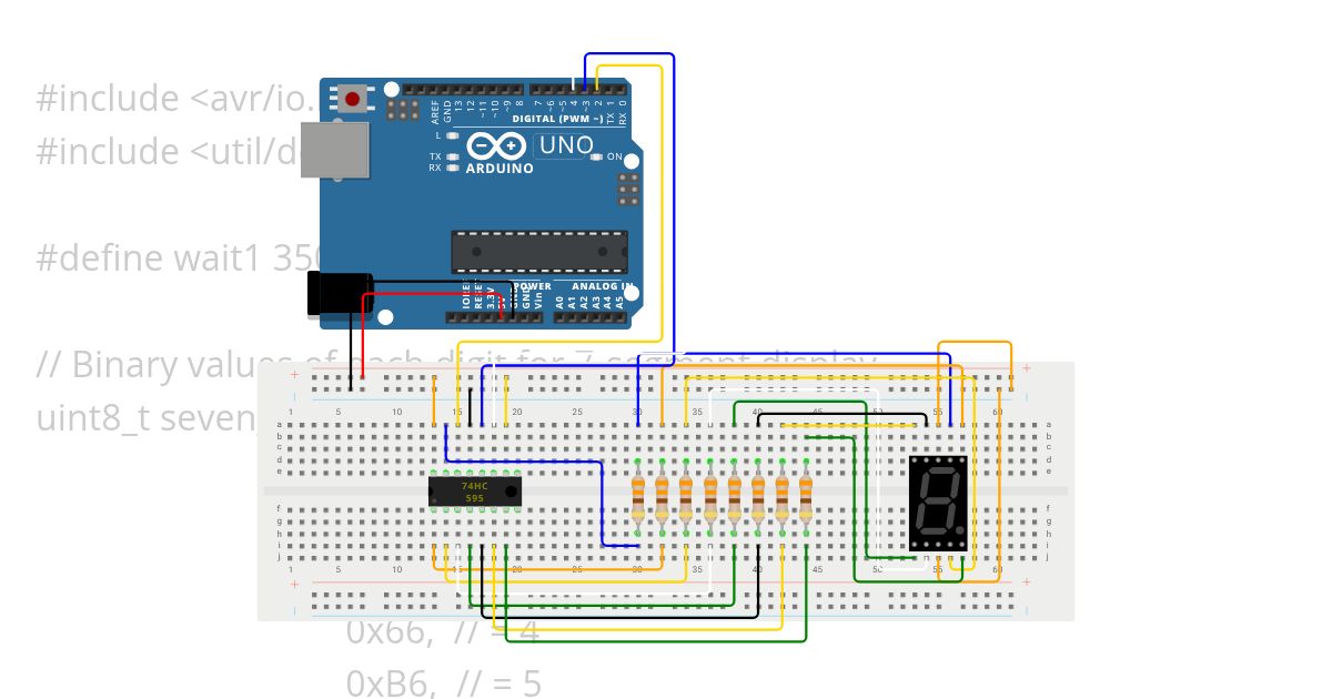 Lab 5 - Seven Segment Display Copy simulation