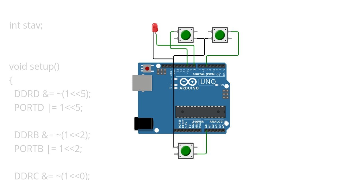 pin change interupt simulation